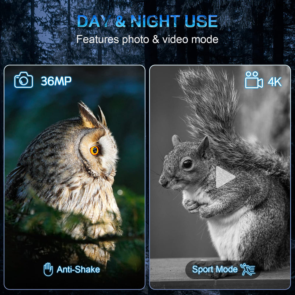 Profey Night Vision Goggles 36MP photos preserve detailed wildlife moments in low light