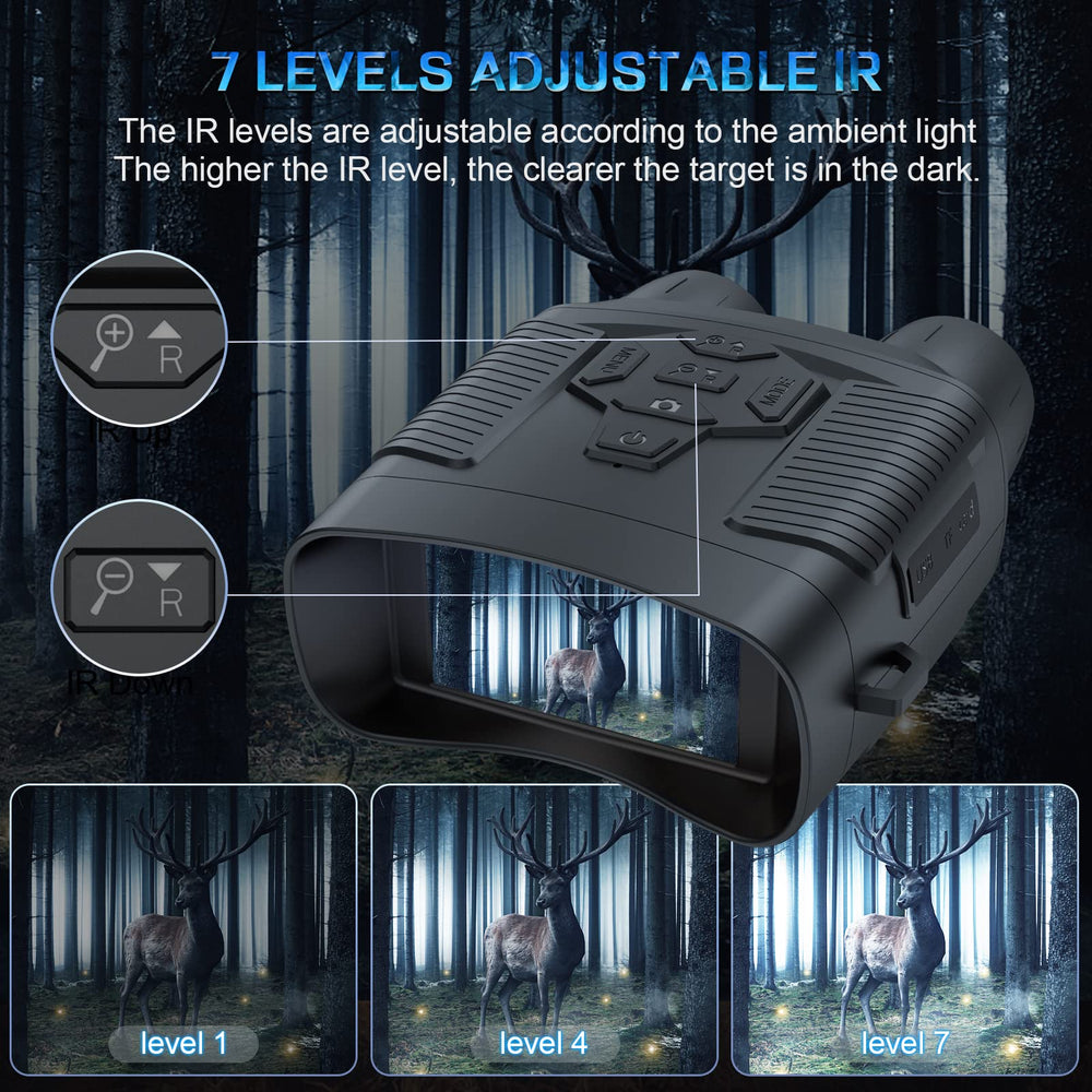 Profey Night Vision Goggles with IR illumination deliver clear night viewing outdoors
