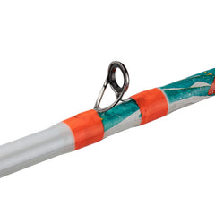 ProFISHiency 6lb hi-viz orange line pre-spooled for quick starts on water.