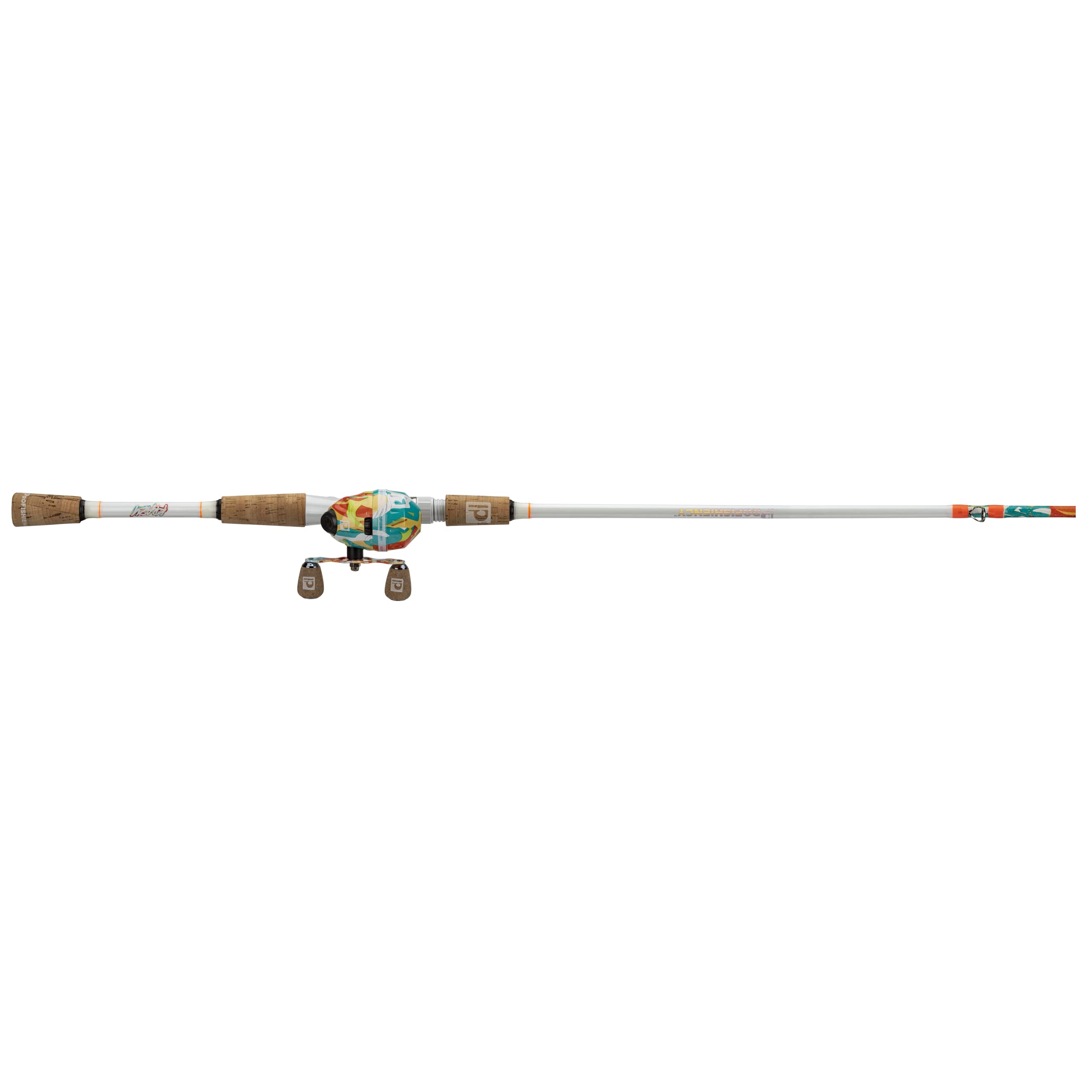 ProFISHiency aluminum handle with cork knobs boosts grip during long sessions.