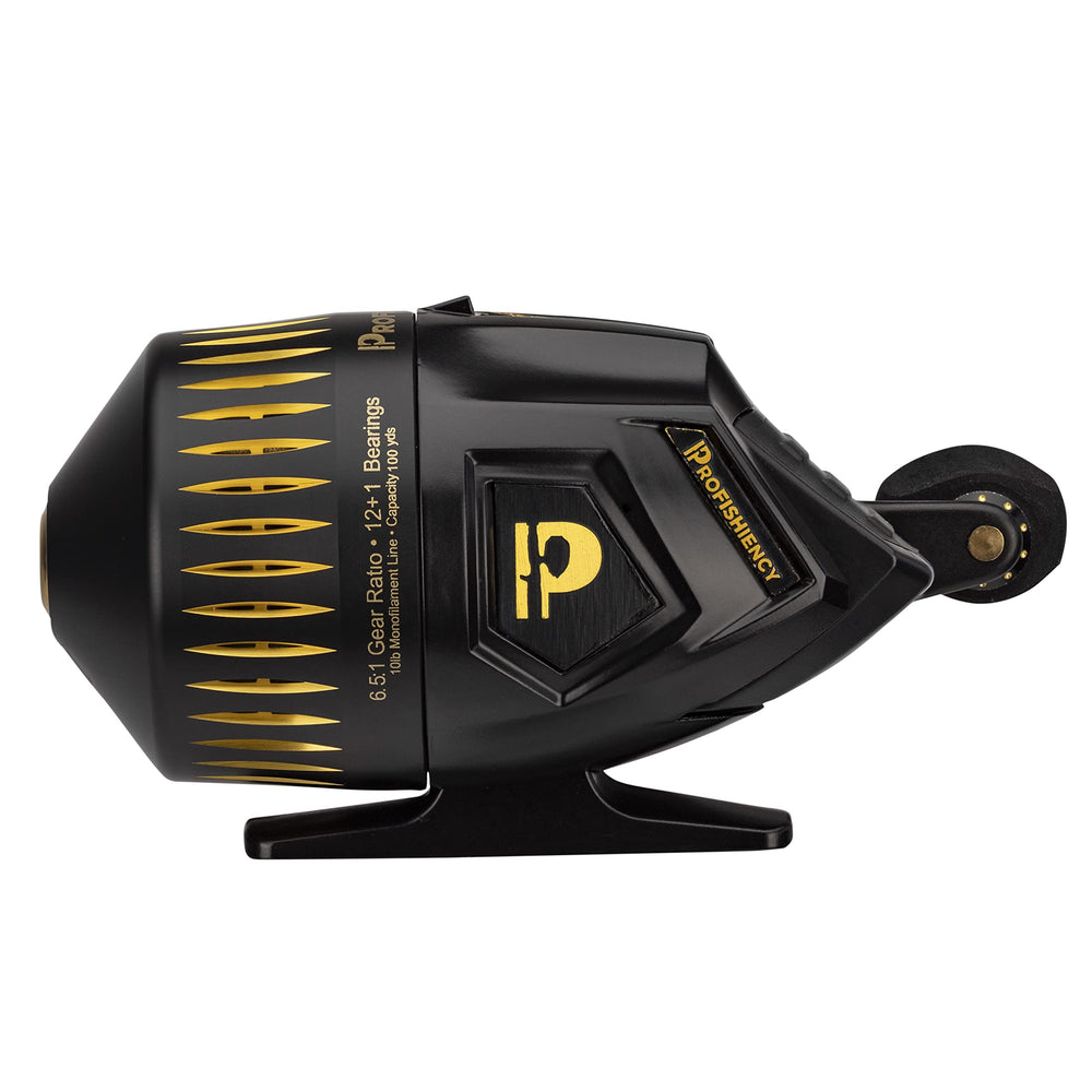 ProFISHiency Sniper Spincast drag-system view highlighting precise 10 lb drag