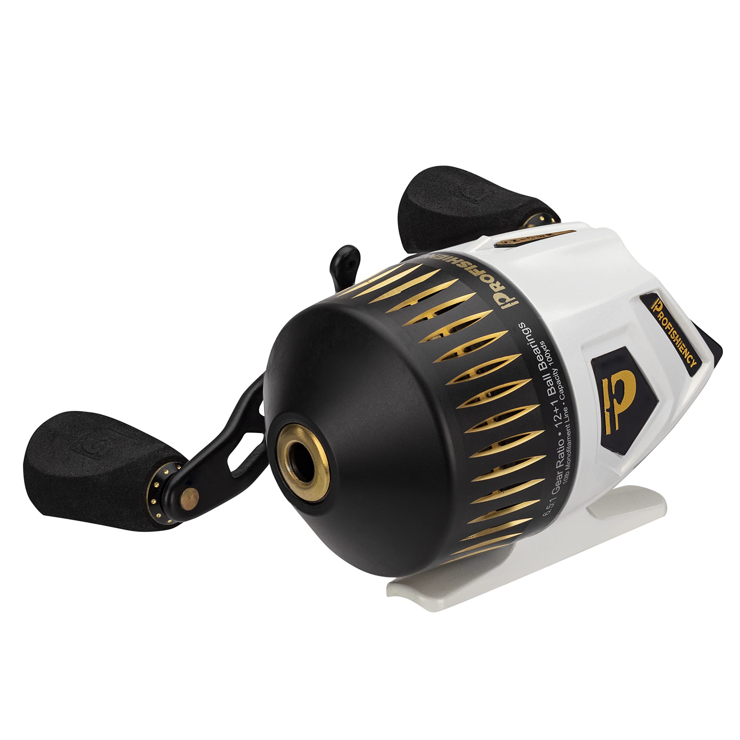 ProFISHiency Sniper Spincast Reel ergonomic handle and EVA knobs provide comfortable grip during long casts.