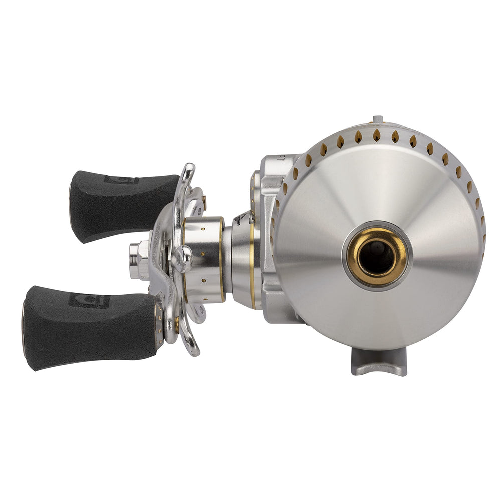Pre-spooled 10lb line on ProFISHiency Sniper Spincast Reel Silver