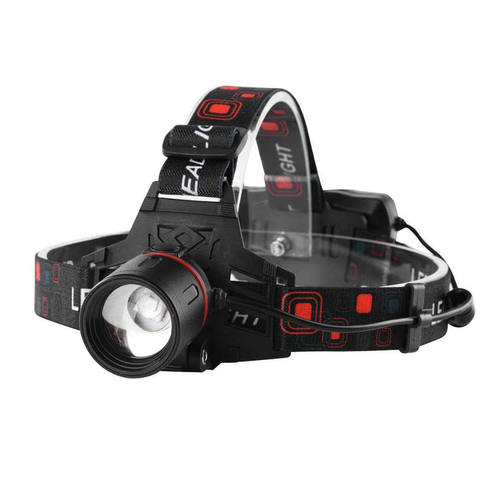 PROFORUS red headlamp zoom feature for long-range spot visibility