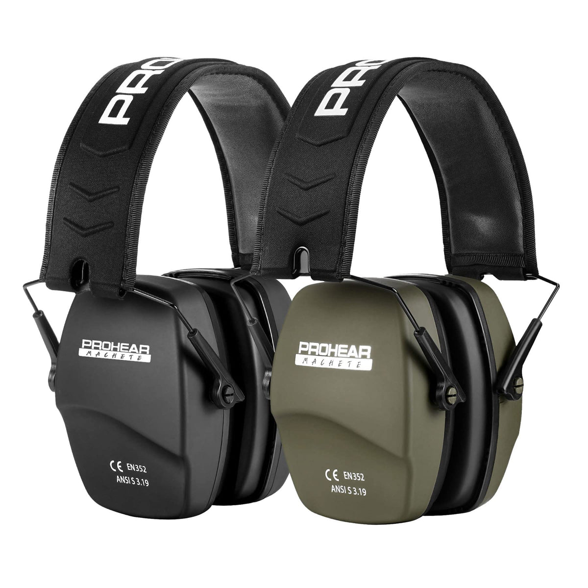 PROHEAR 016 folding earmuffs with compact design for on-the-go shooting