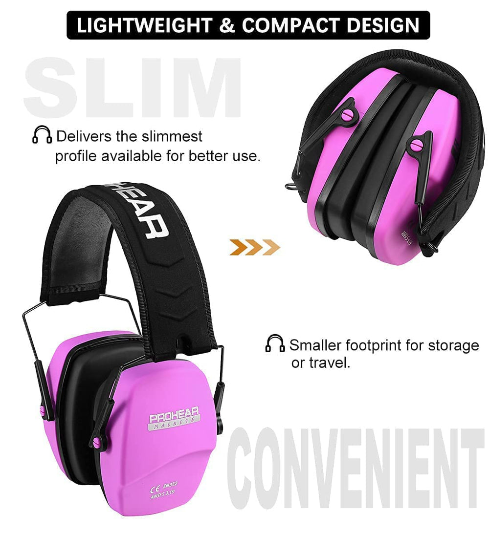 PROHEAR 016 ear protection earmuffs lightweight and durable for long sessions