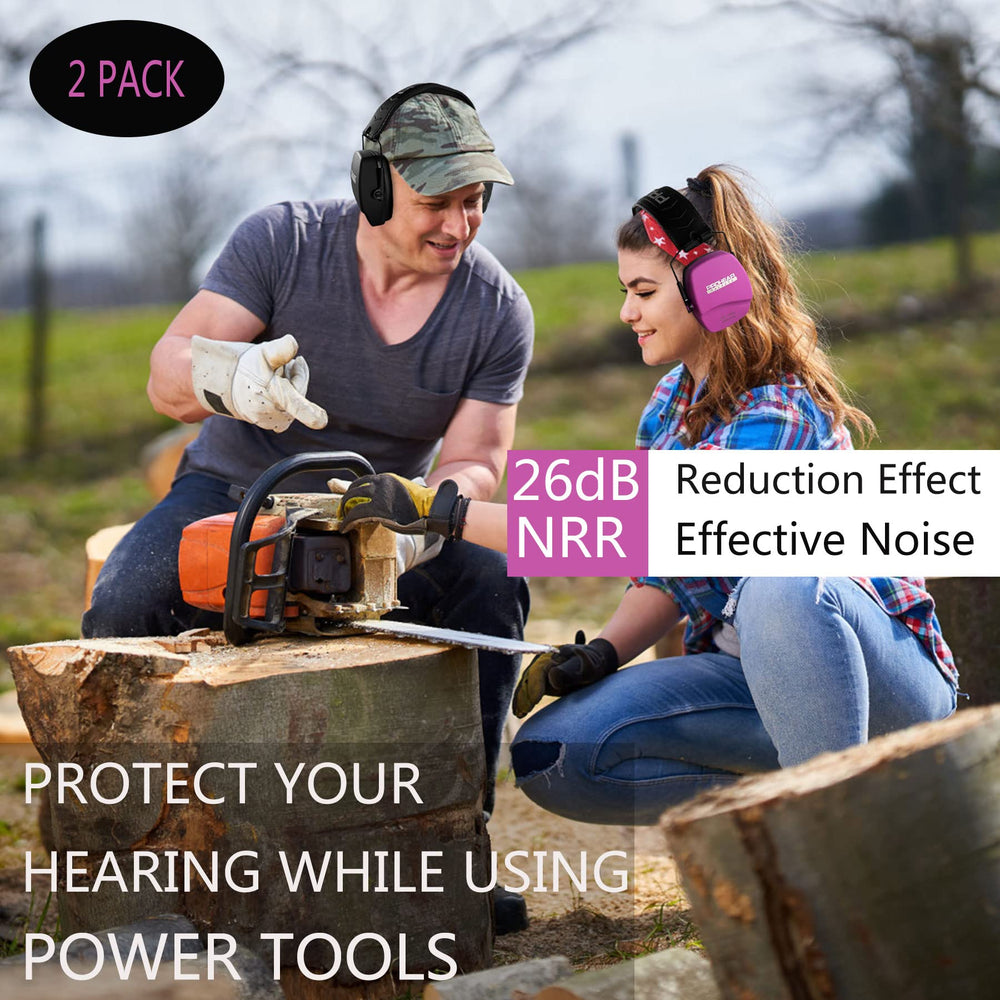 PROHEAR 016 ear protection earmuffs with 26 dB NRR for quieter shooting