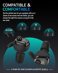 PROHEAR earbud silicone tip size S ensures a comfortable, secure fit.