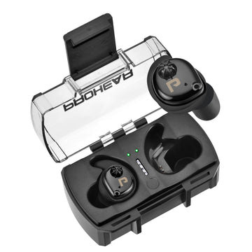 PROHEAR electronic sound suppression earbuds for shooting range provide effective hearing protection.