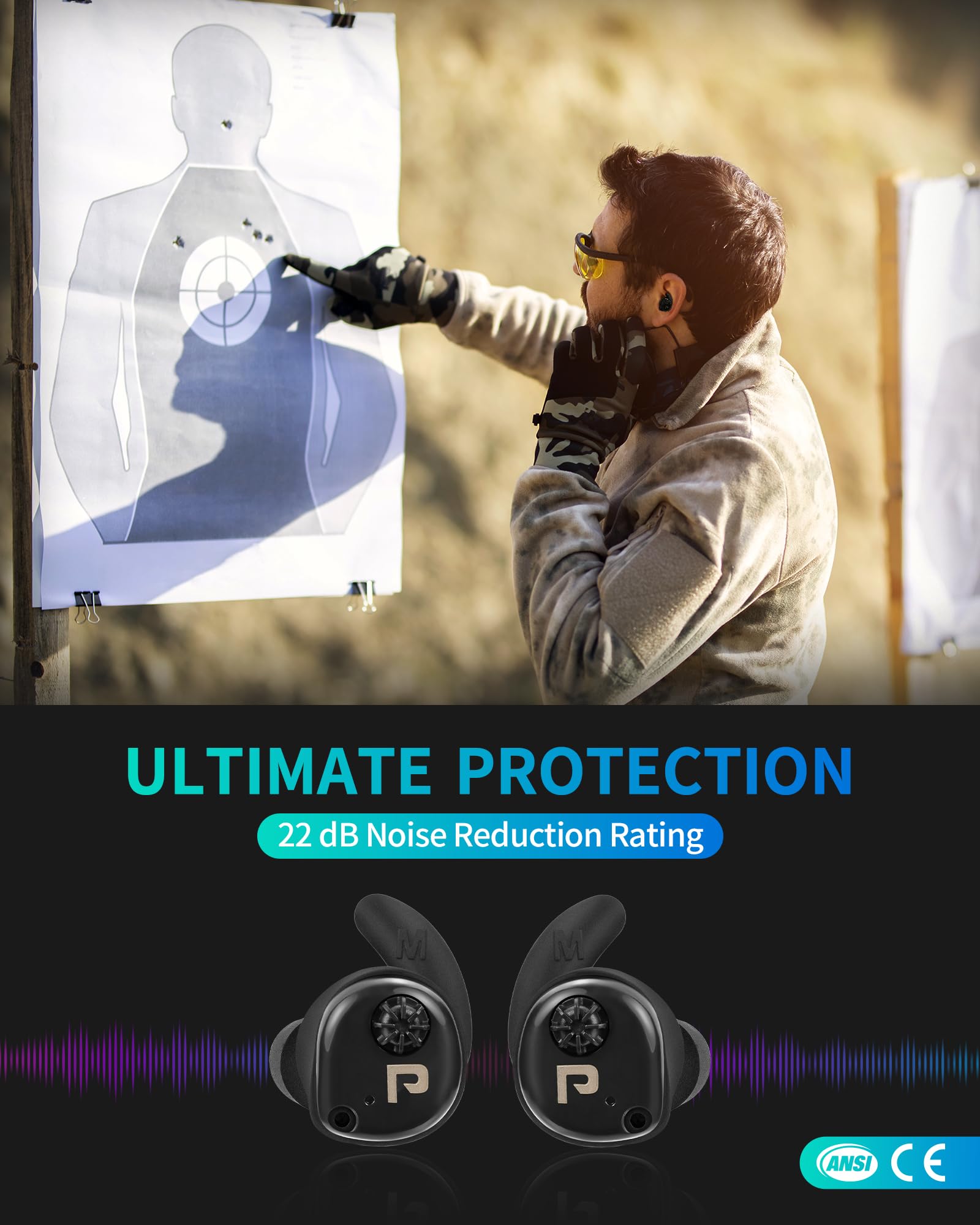 PROHEAR rechargeable case open shows portable, compact charging solution for on-the-go protection.