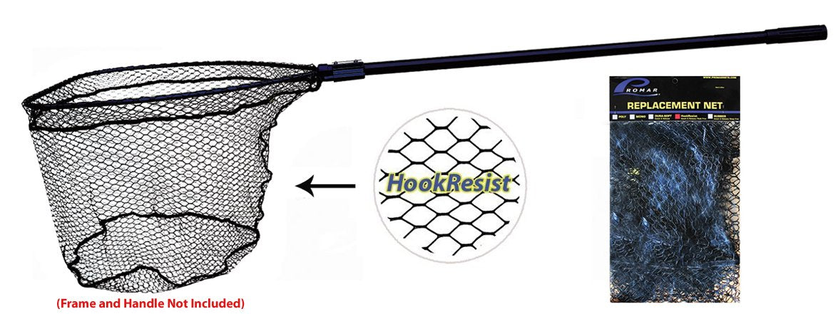 Promar Hook Resist net close-up shows 3/4 inch mesh and rubber coating