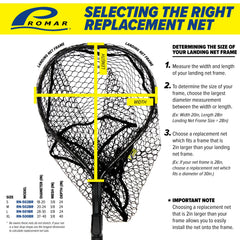 Promar hook resist net features three-quarter-inch mesh for snag protection.