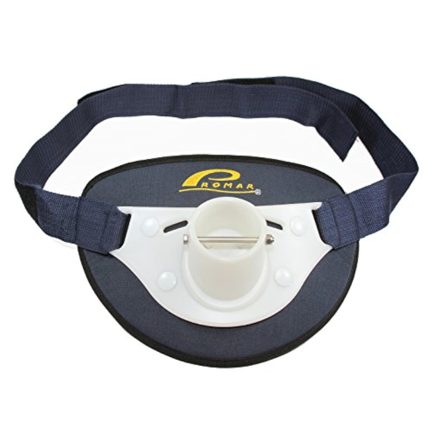 Promar Rod Belt Blue secures fishing rods for hands-free transport on shore or boat.