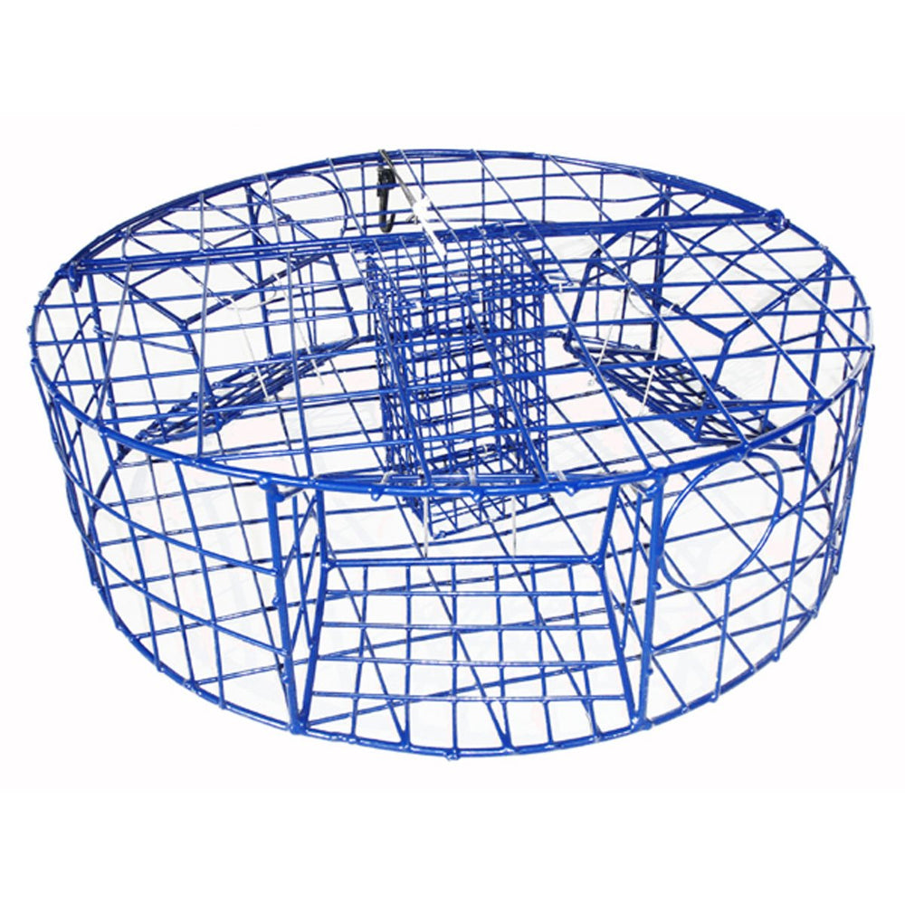 Promar TR-530 heavy duty crab pot, 30-inch blue steel, durable crabbing gear for coastal waters