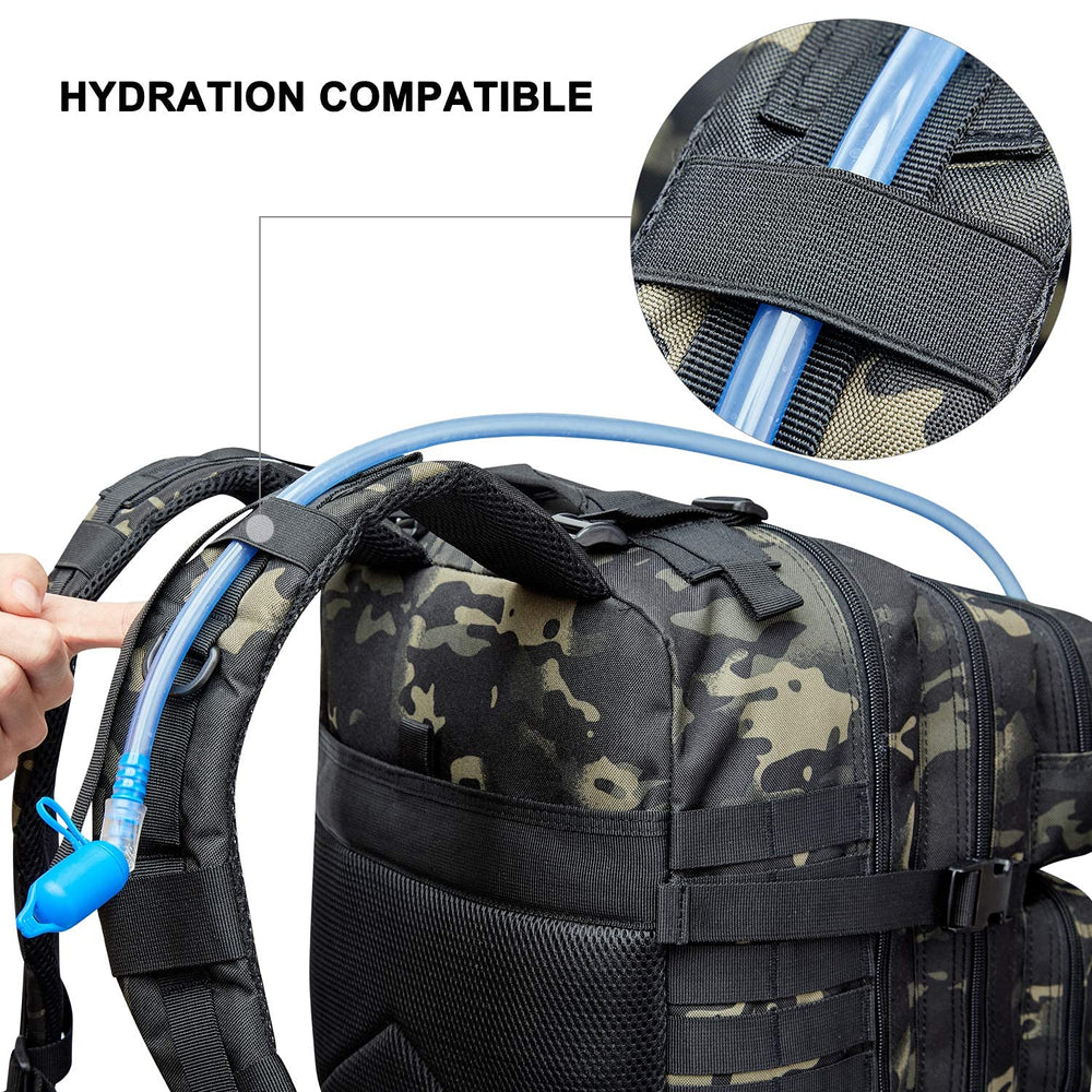 Prospo ergonomic padding and ventilated back panel support comfortable, all-day carrying.