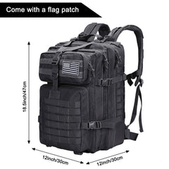 Prospo 40L tactical backpack MOLLE system for customizable gear attachment