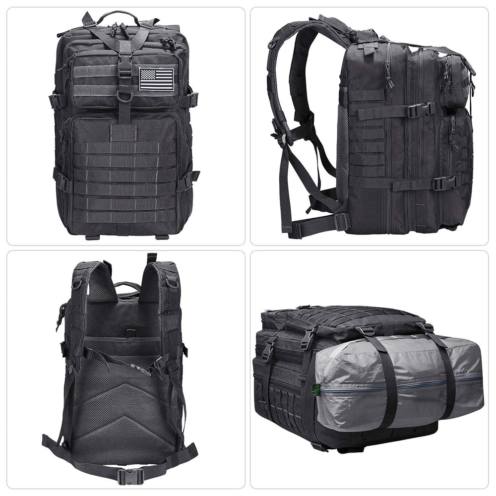 Prospo 40L backpack padded shoulder straps provide comfort during long hikes