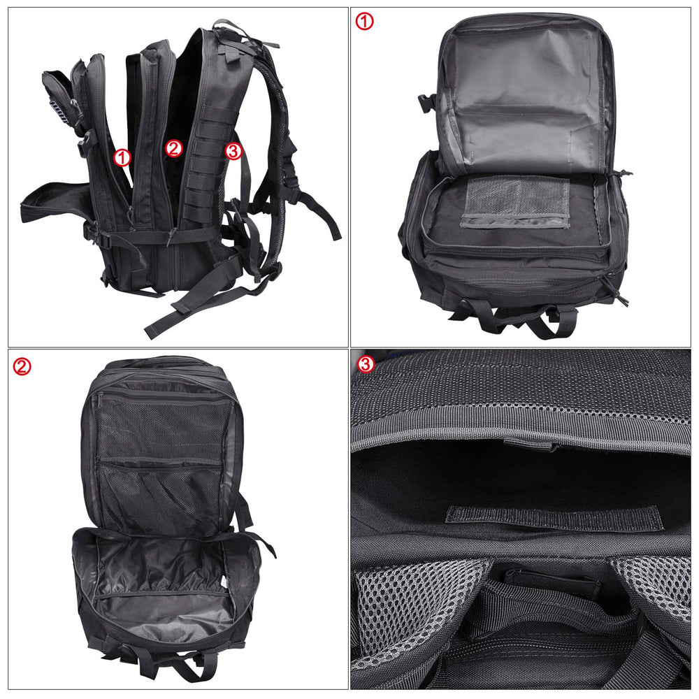 Prospo backpack side MOLLE attachments for versatile gear organization