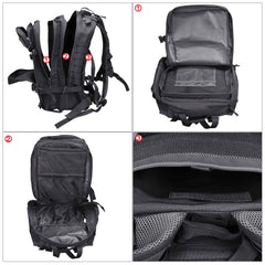 Prospo backpack side MOLLE attachments for versatile gear organization