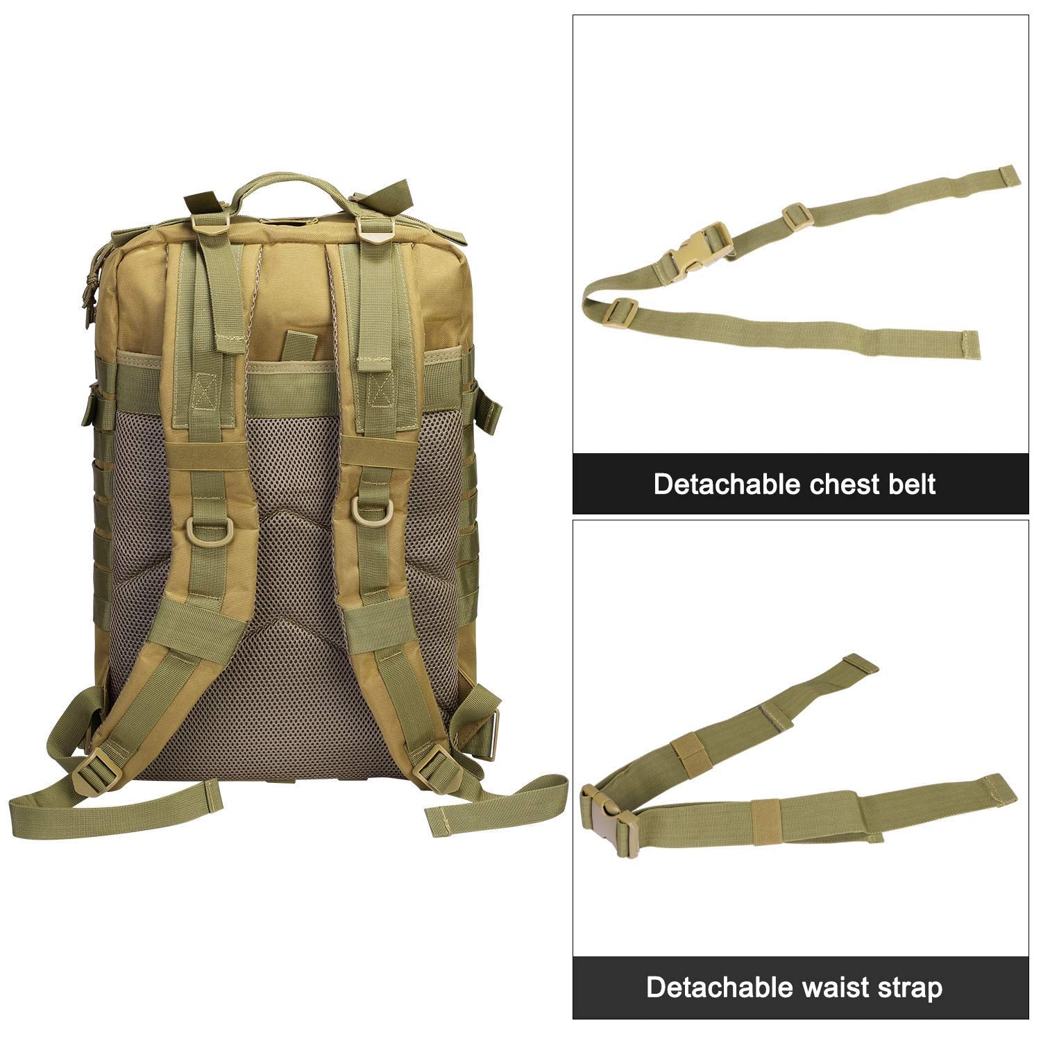Prospo 40L dimension-weight image emphasizes durable 1000D fabric and capacity.