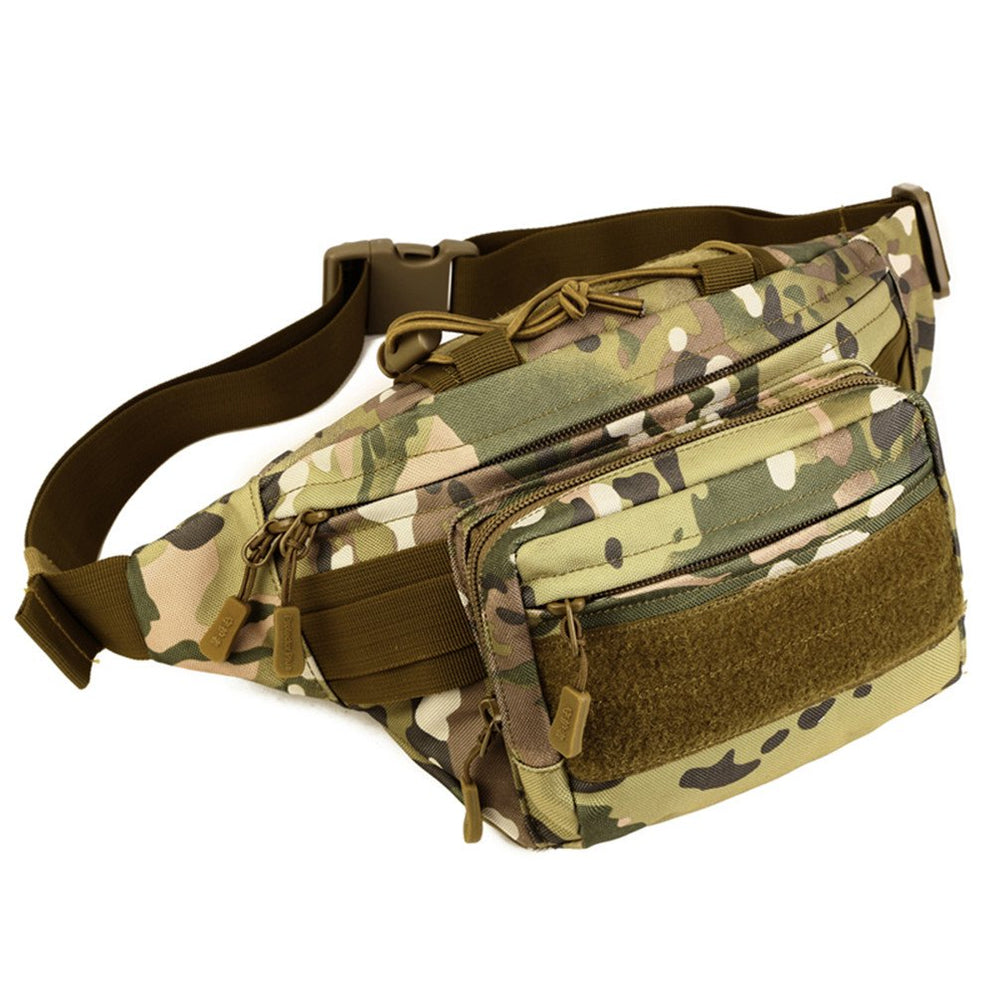 Protector Plus UNISTRENGH camouflage fanny pack with front pockets for quick access.