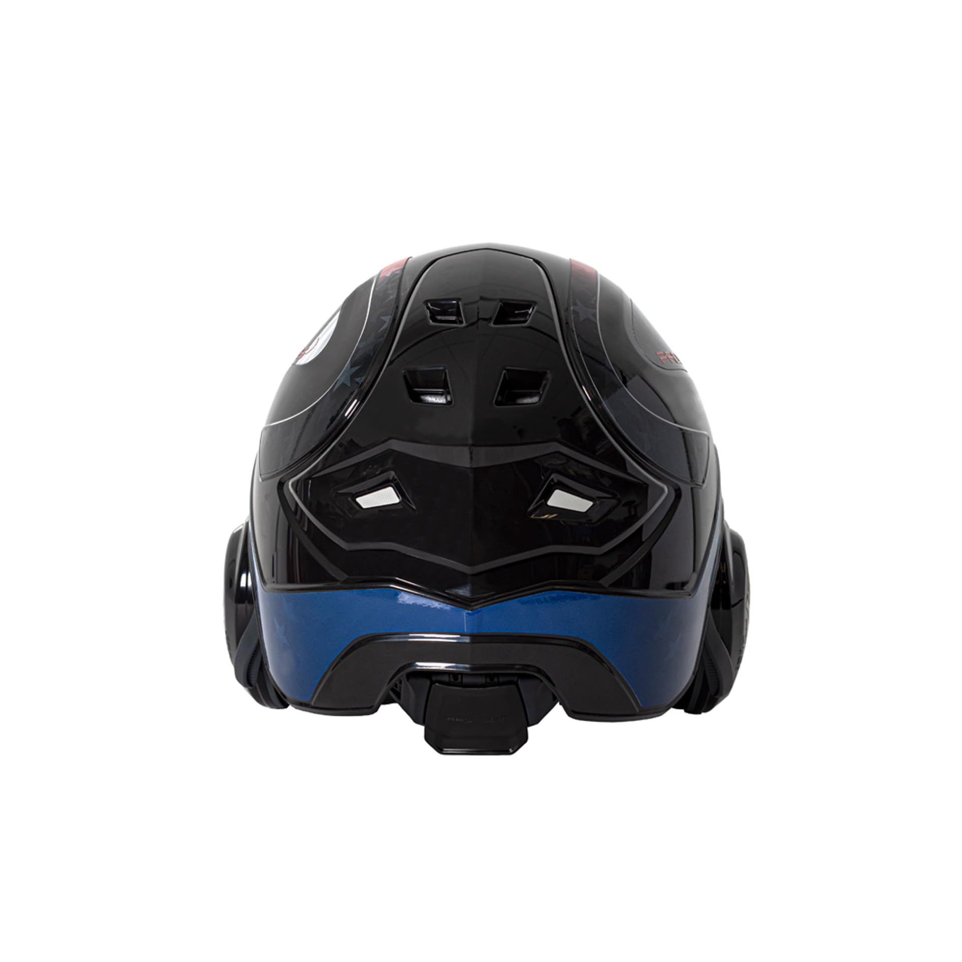 Protos Integral Arborist Helmet Stars Stripes, adjustable neck piece ensures a secure, personalized fit.