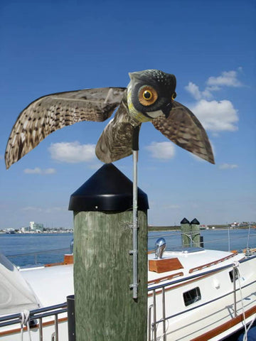 Prowler Owl decoy displaying moving wings