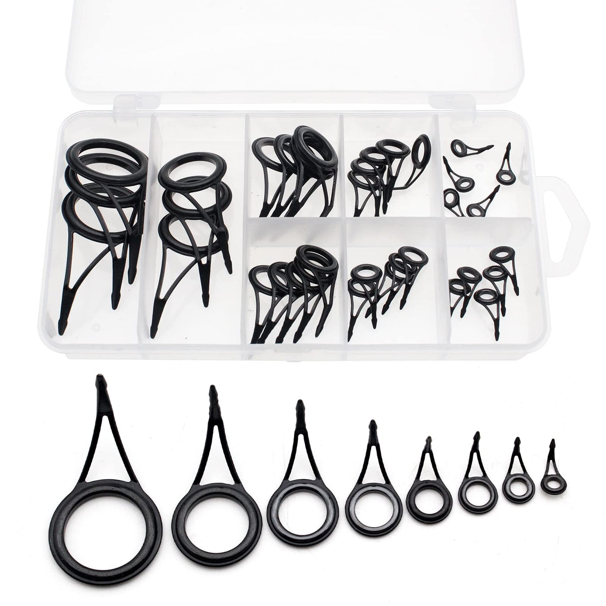 Proximitck fishing rod tip repair kit with storage box