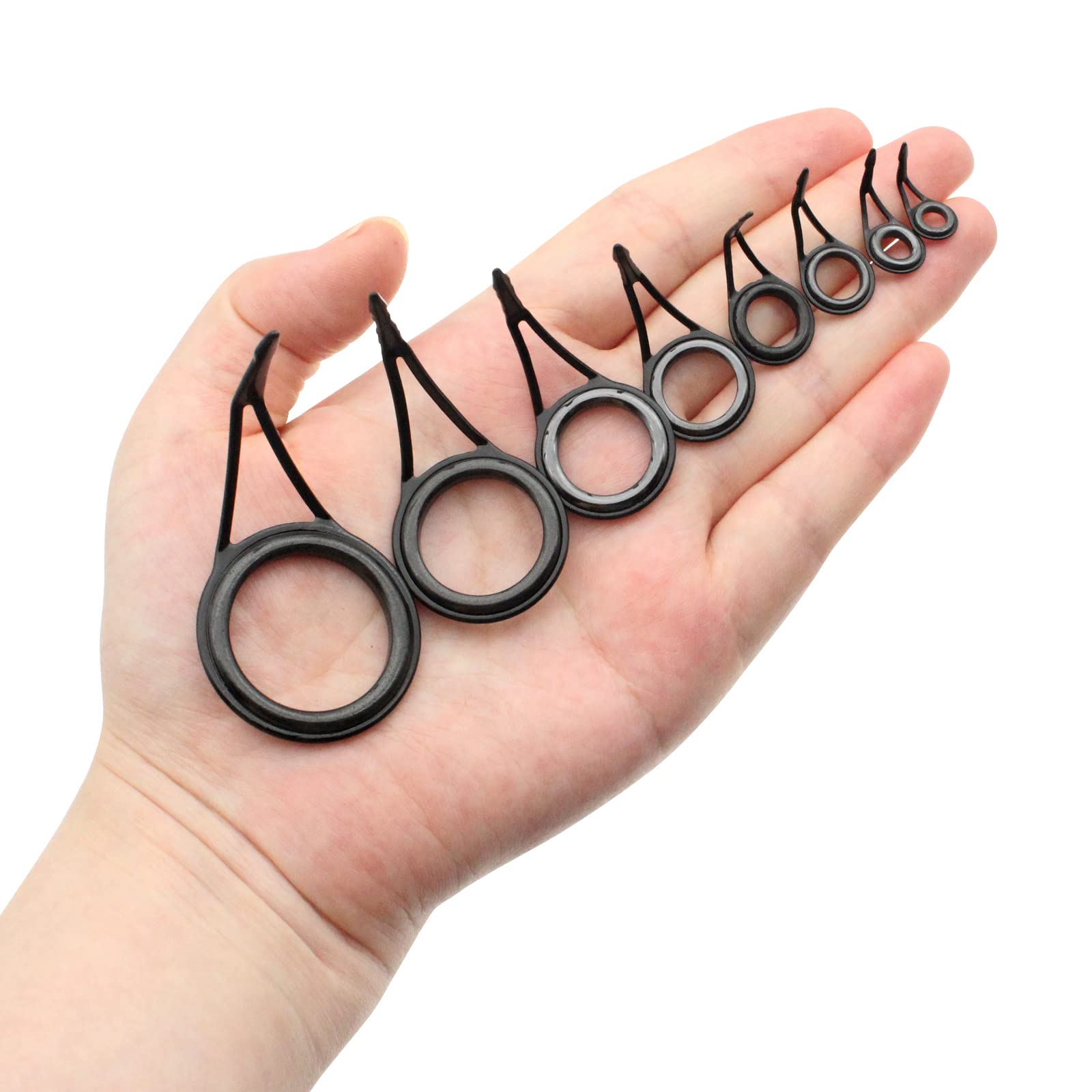 30-piece set in six sizes for fishing rods