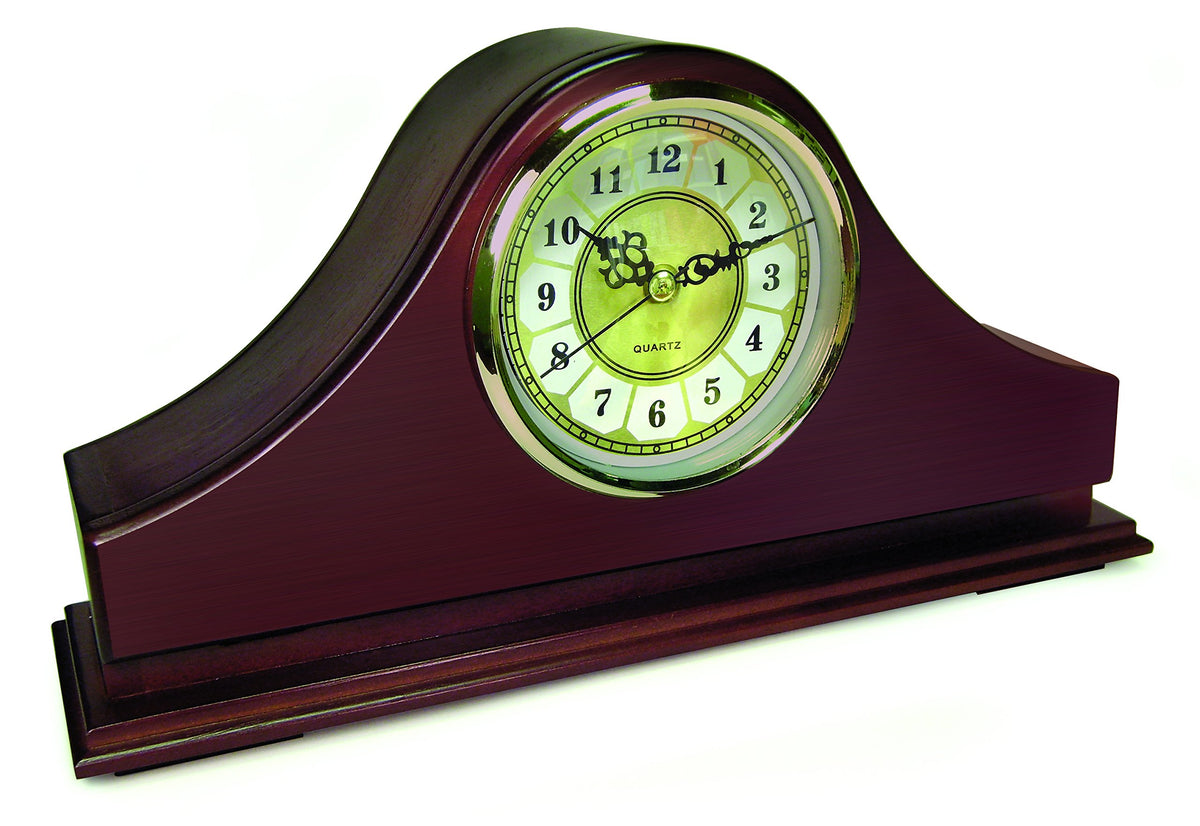 PS Products Mantel Concealment Clock clock face shows classic design with discreet storage