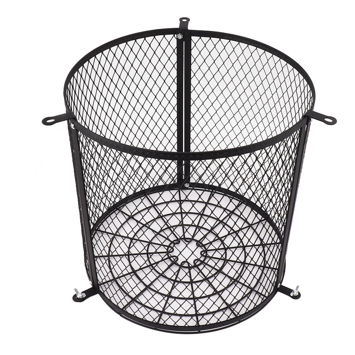Pssopp Deer Feeder Guard front view showing protective stainless steel cage.