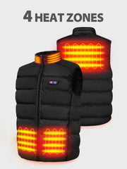 PTAHDUS heated vest neck warmer controls enable personalized warmth.