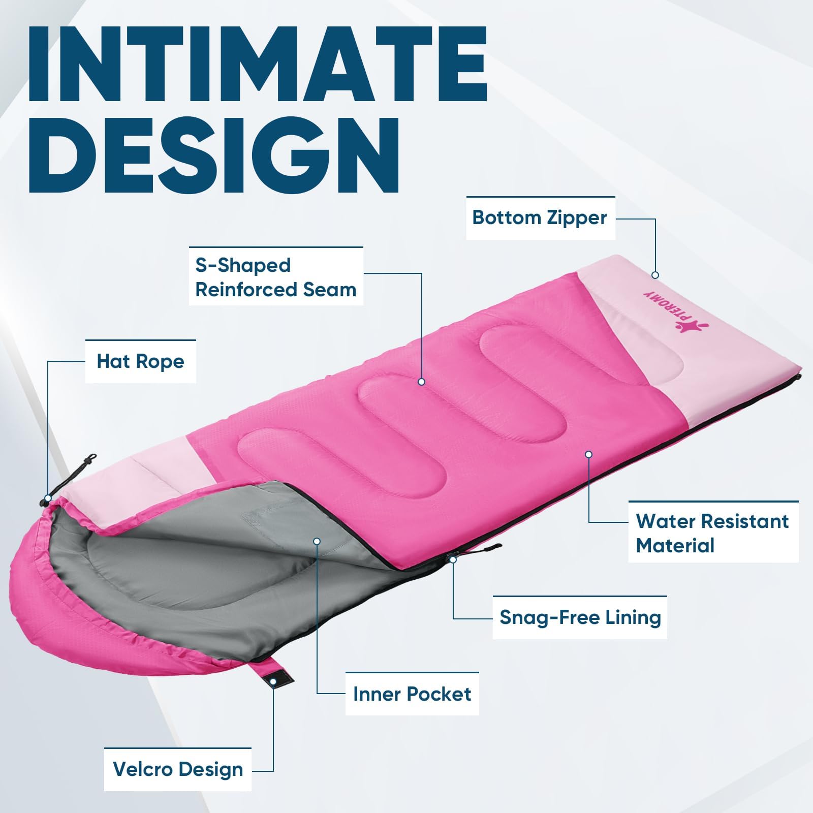 PTEROMY bottom ventilation zipper for quick cooling when needed