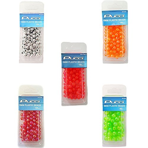 Pucci CRB-6 beads used in walleye and worm harness setups