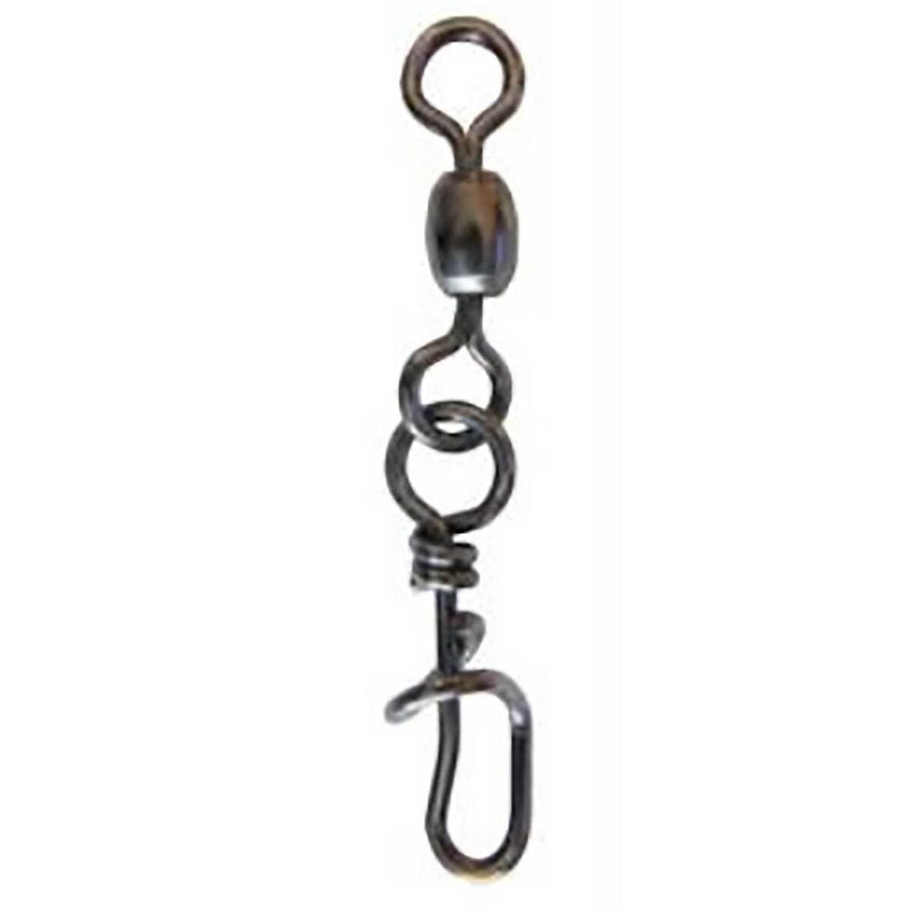 Pucci corkscrew black swivels 3-pack for sliding weight with improved bait sensitivity