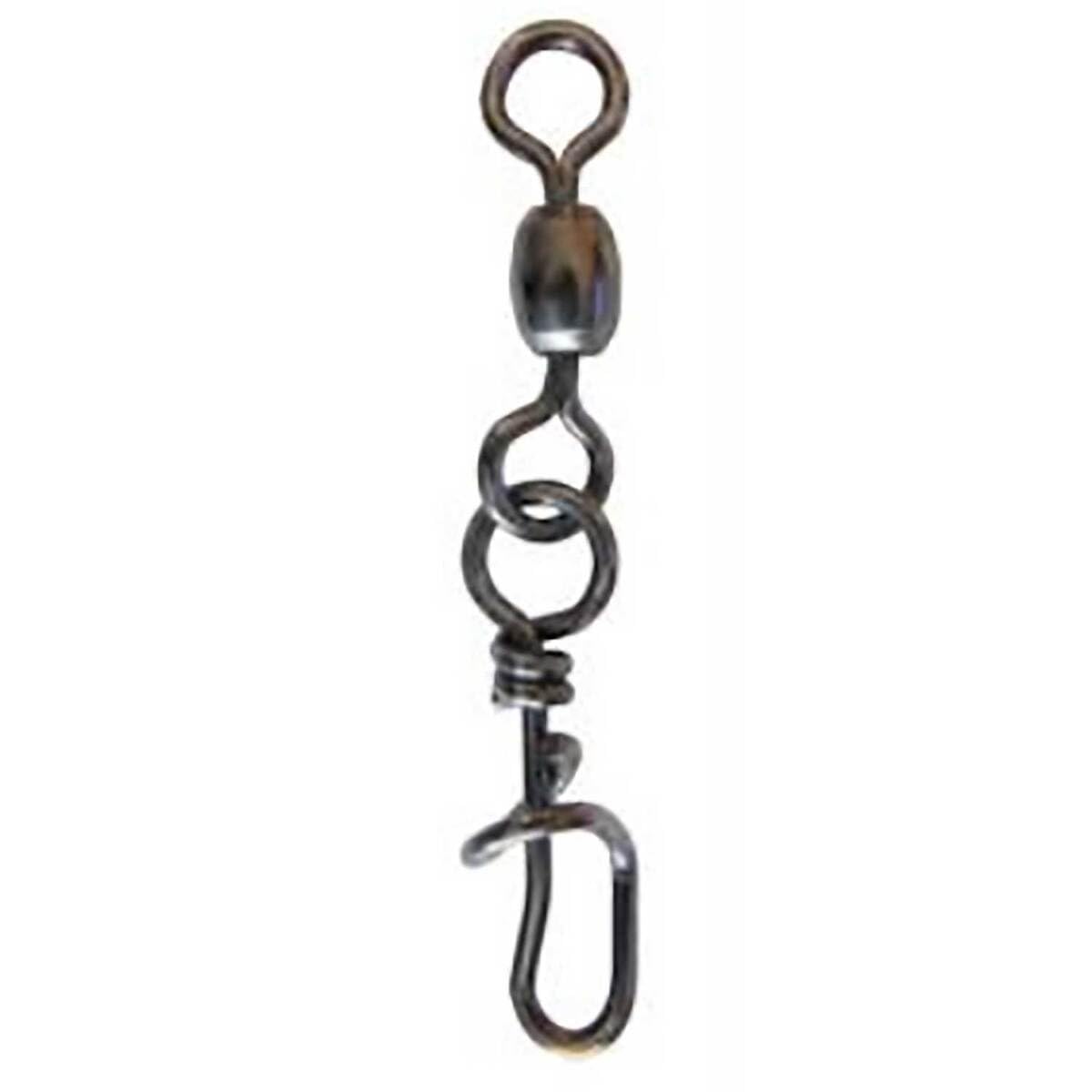 Pucci corkscrew black swivels 3-pack for sliding weight with improved bait sensitivity