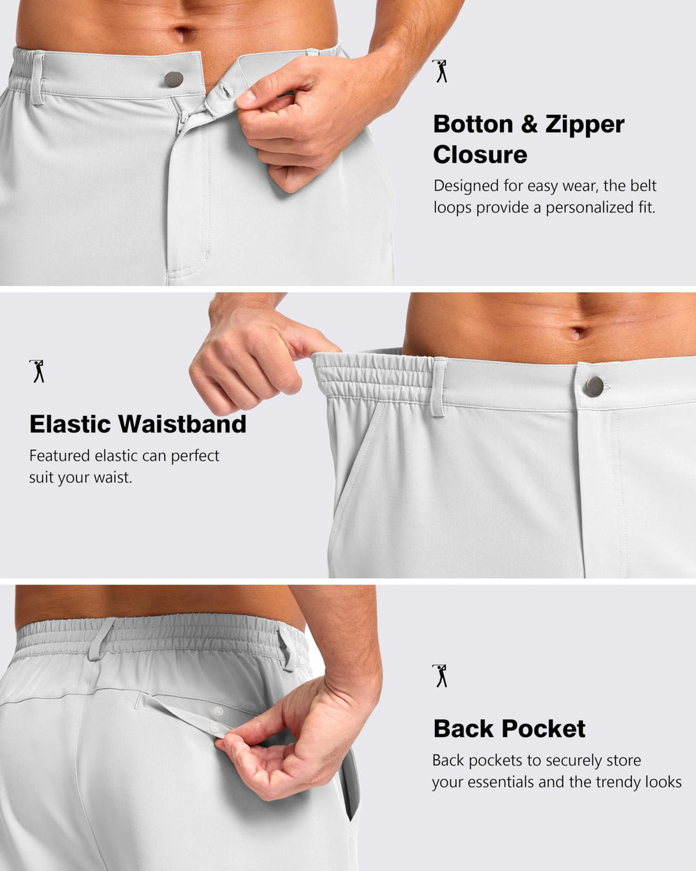 Pudolla shorts with elastic waistband offer comfortable fit.