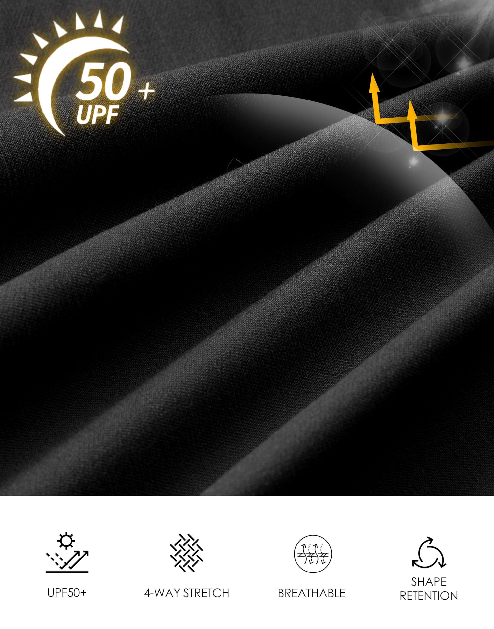 Pudolla shorts suitable for golf, travel, work, hiking, and summer casual wear.