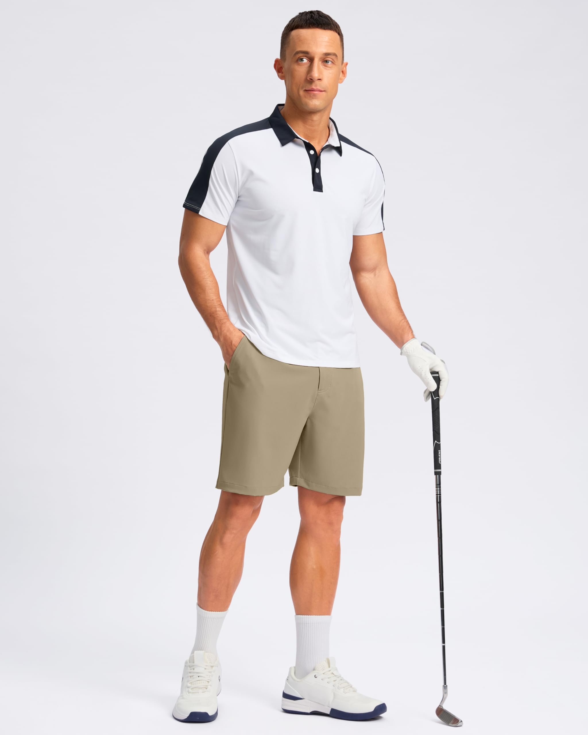 Pudolla men's casual shorts inseam options for breathable summer comfort