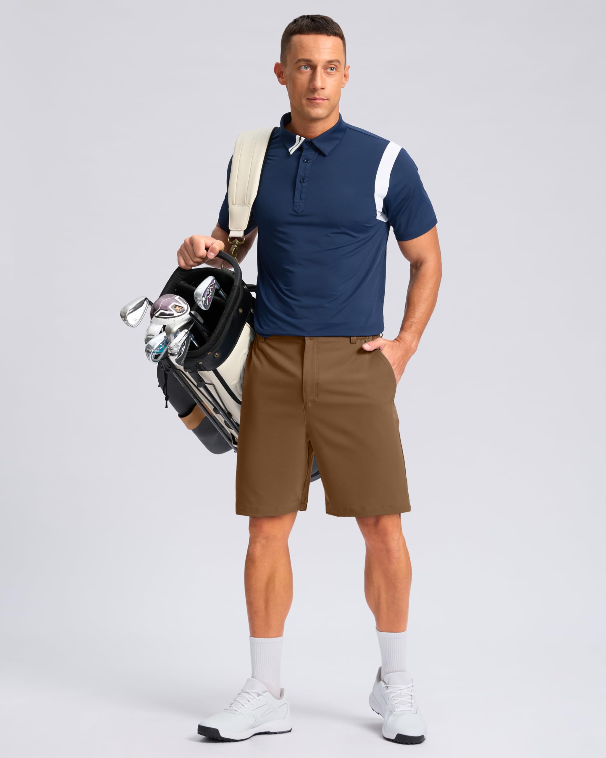 Pudolla shorts suitable for golf, travel, and casual work wear for everyday versatility.