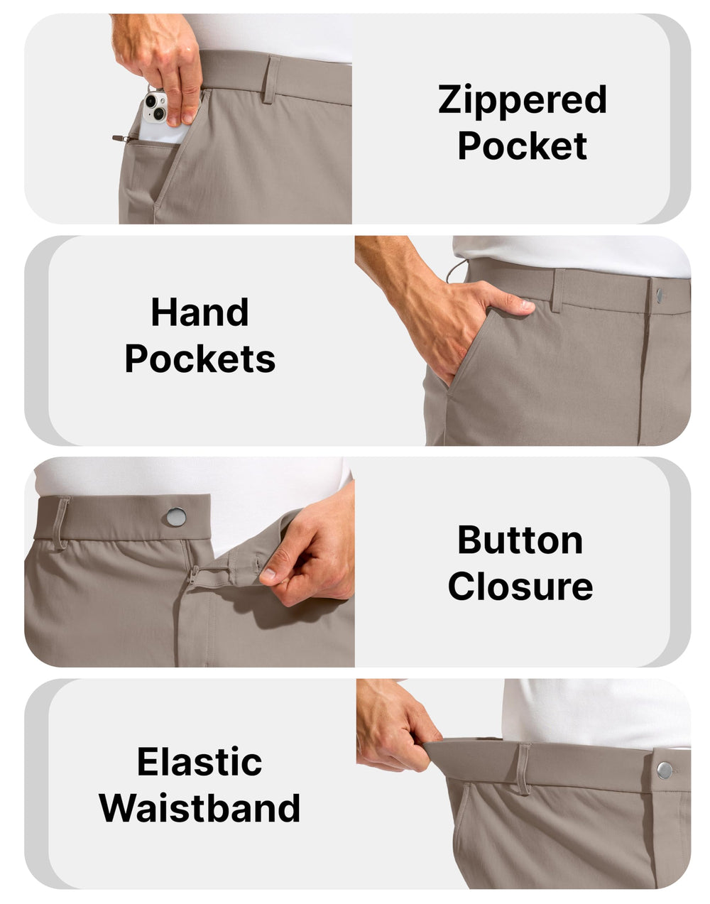 Pudolla elastic waistband shorts, comfortable fit that moves with you.