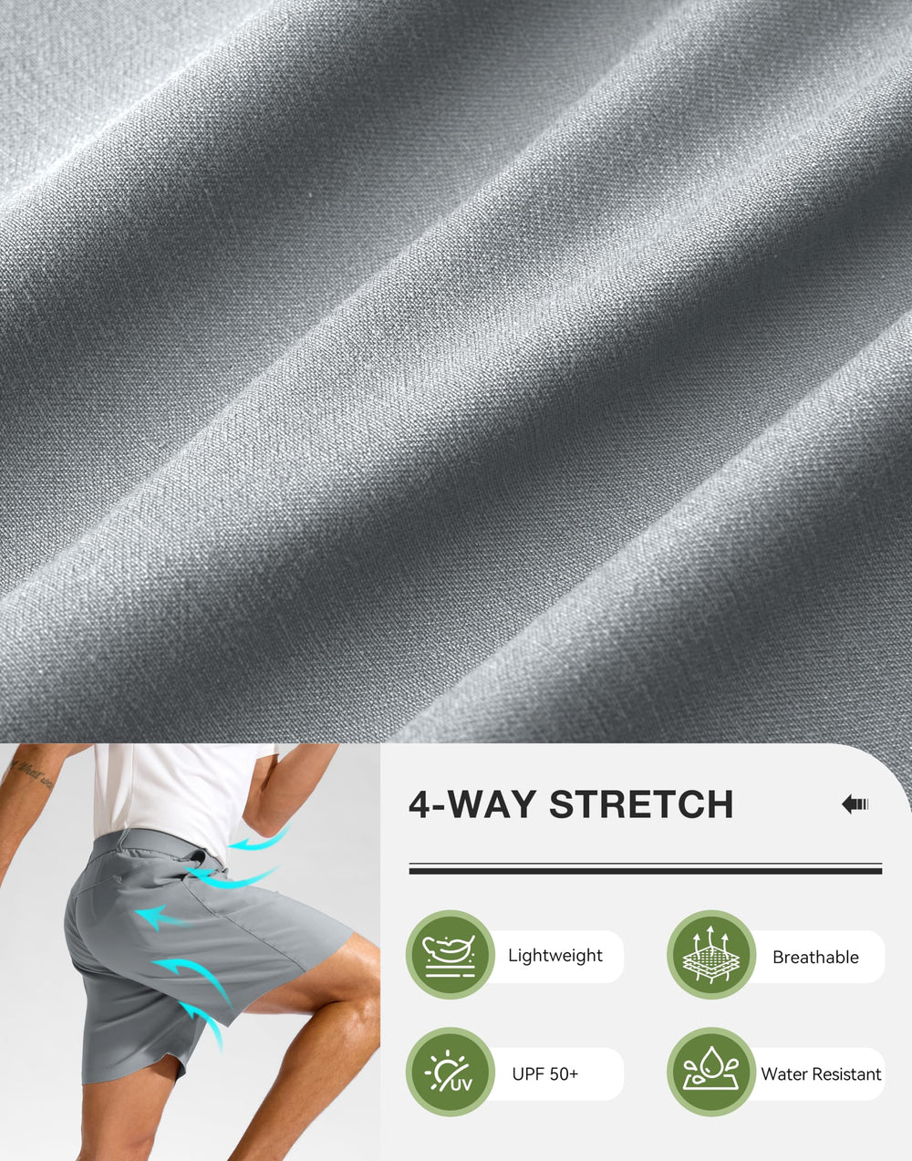 Pudolla shorts pocket detail highlighting secure zipper pocket for phone