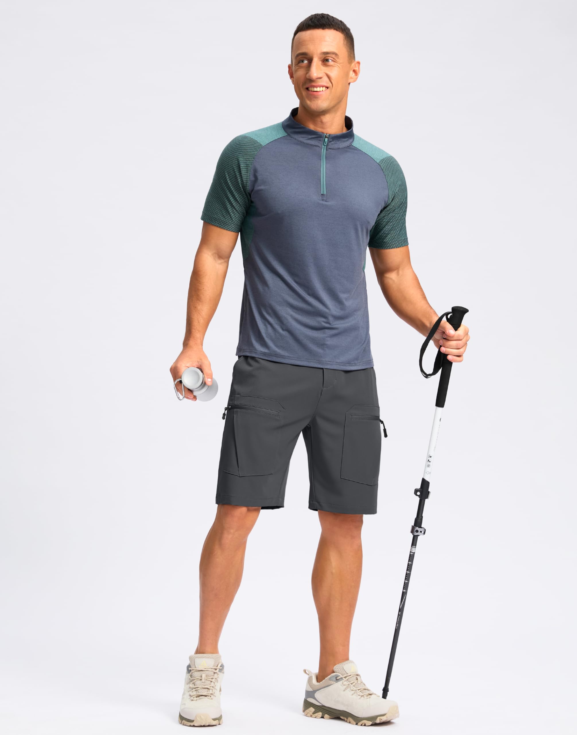 Pudolla hiking shorts with UPF 50+ sun protection for sunny day hikes