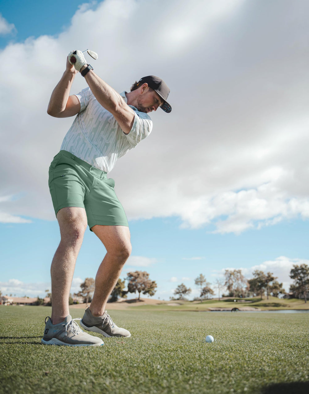Pudolla shorts with button closure and zip fly for easy wear and secure fit
