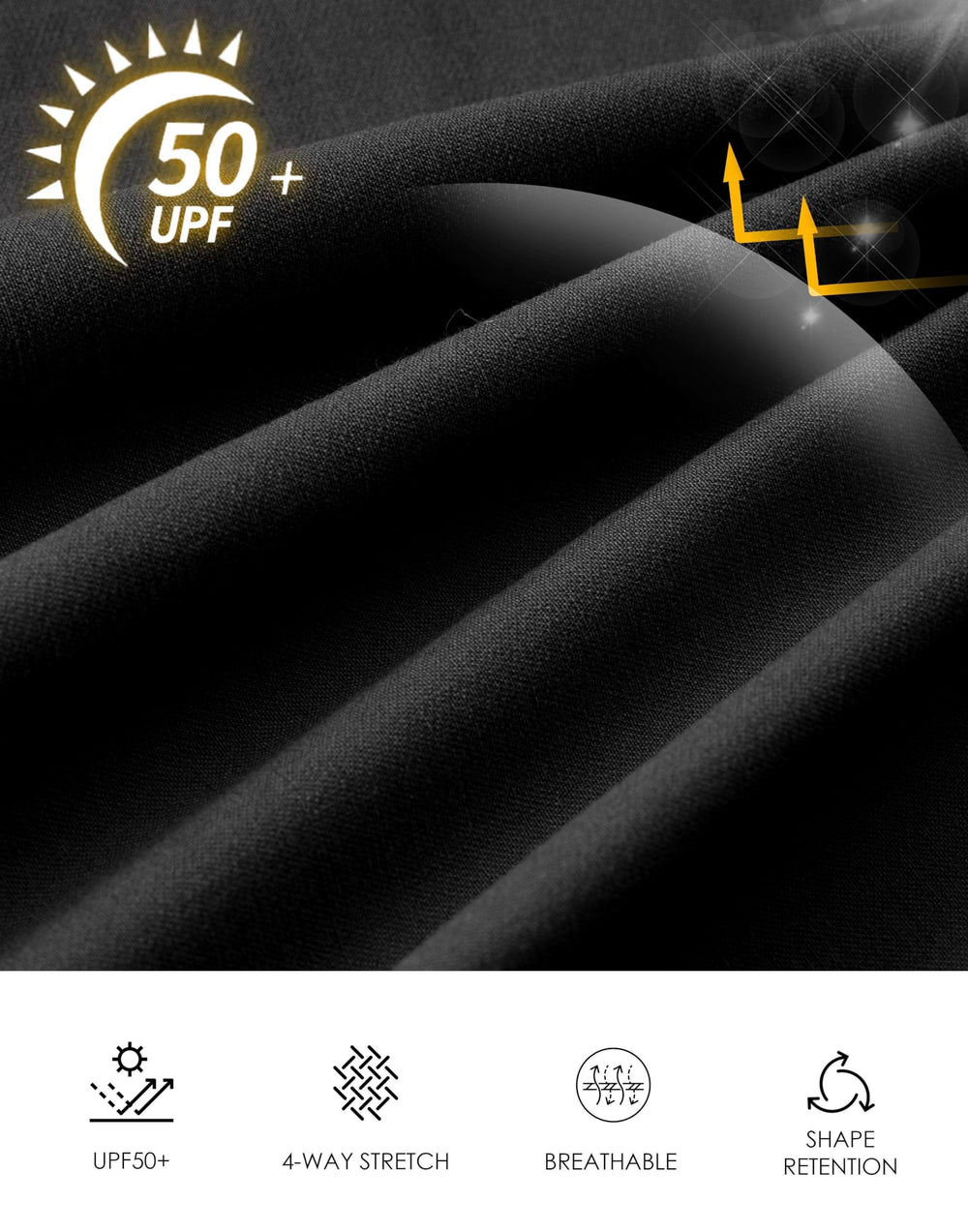 Pudolla shorts button zipper fly design lifestyle shot showing easy wear.