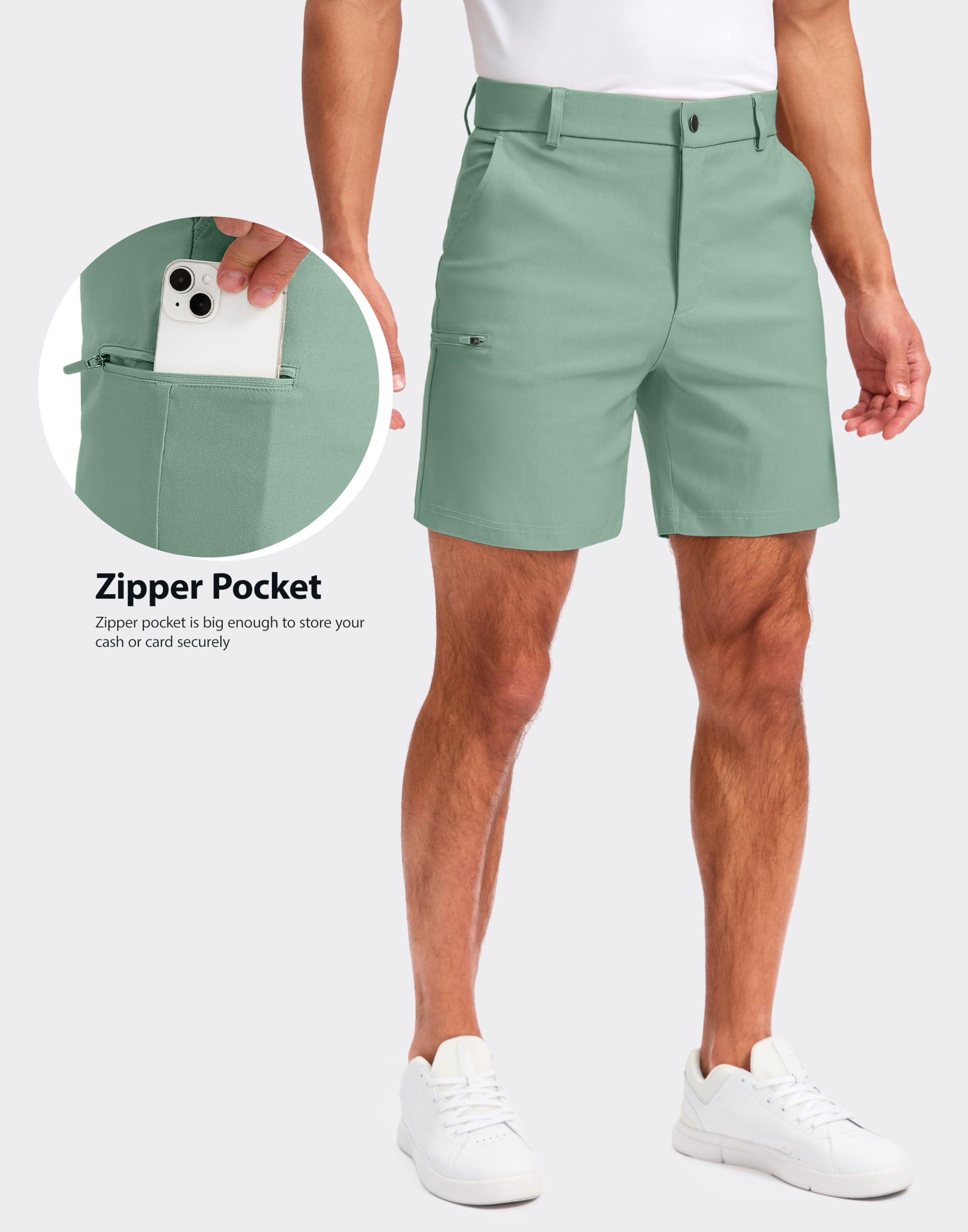 Pudolla classic-fit shorts in 7-inch and 9-inch lengths offer breathable comfort