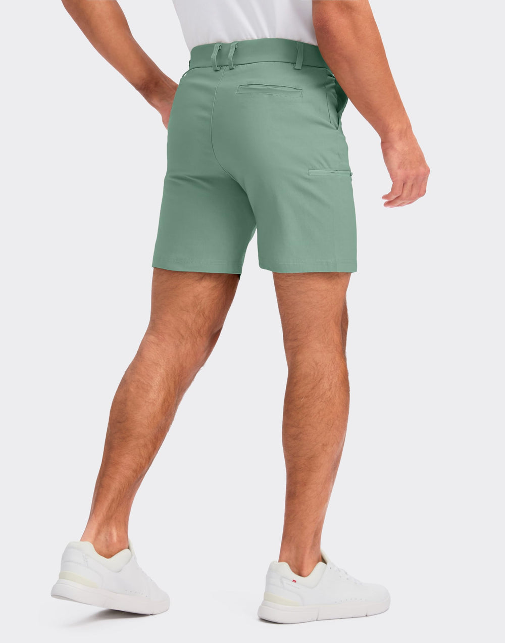 Pudolla shorts show four pockets, including a secure zipper pocket for essentials