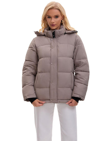 PUFFIT warmth and insulation close-up highlights double-layer windproof cuffs and snug fit.