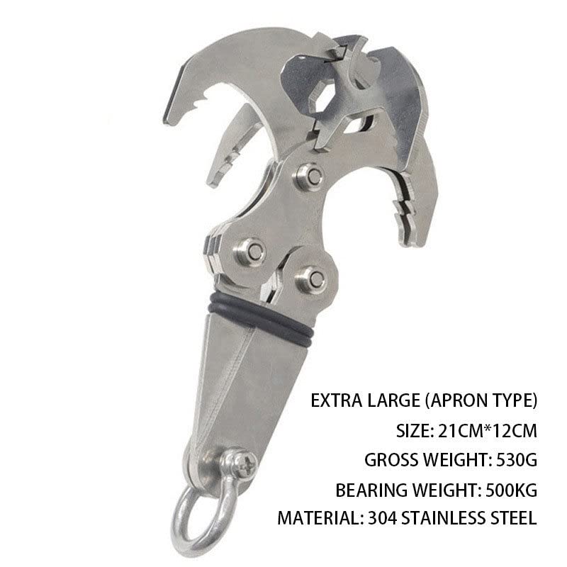 Pulabo multi-function claw design for versatile gear handling on rugged trips.