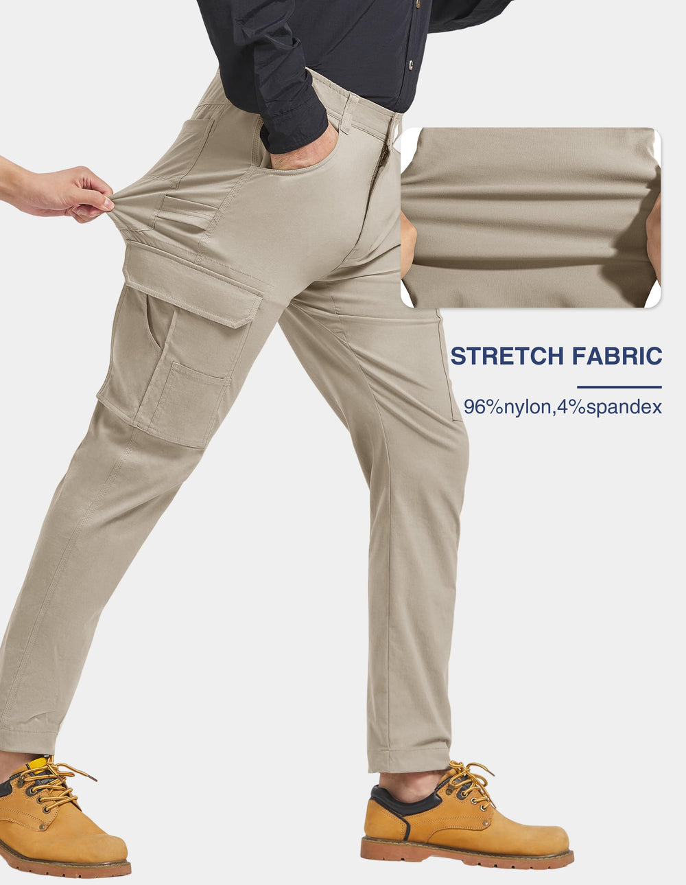 PULI cargo pants hammer loop and tool pocket for on-the-go tasks.